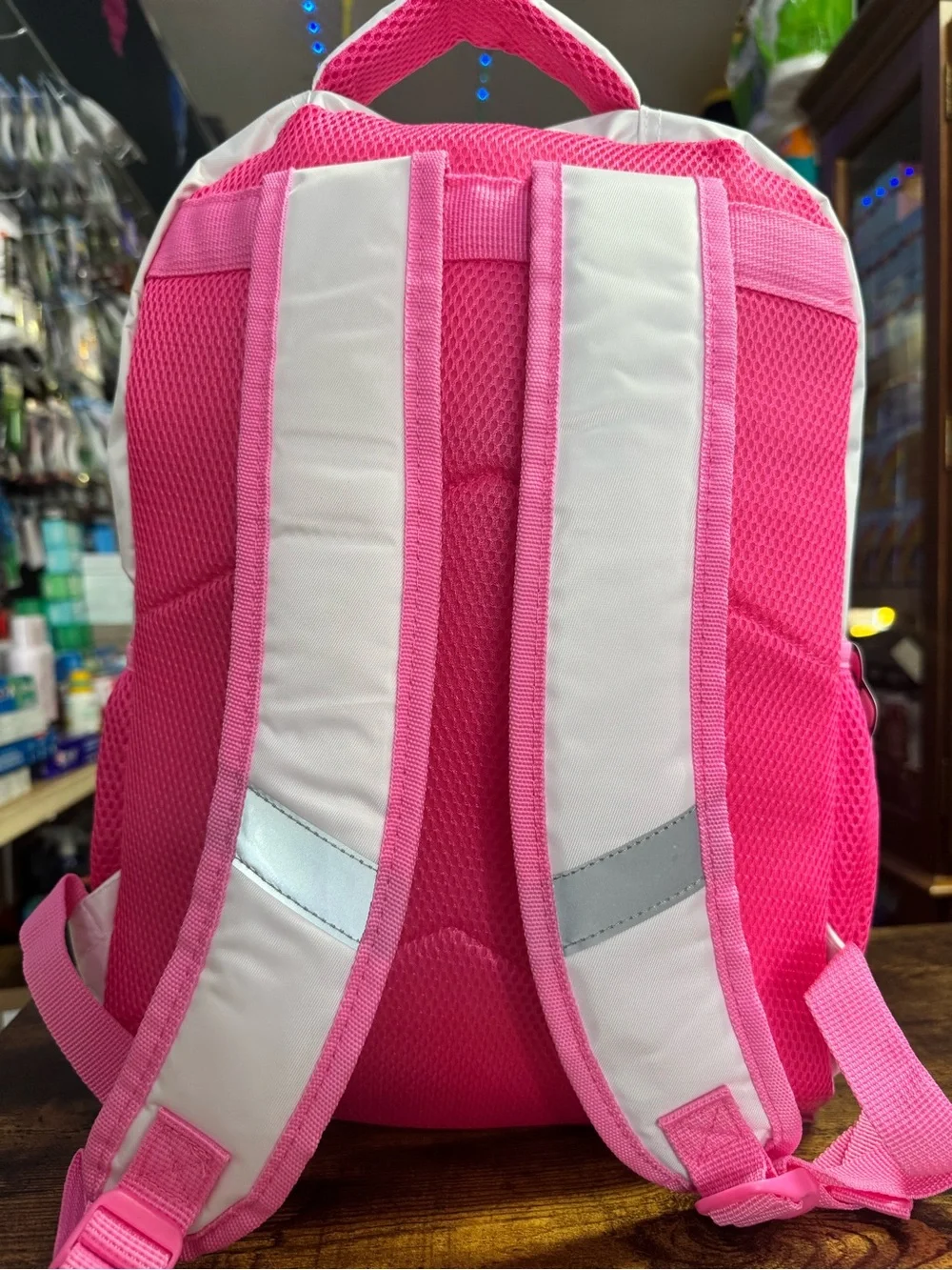 Hello Kitty Pink & White Kids Backpack with Bow Accent